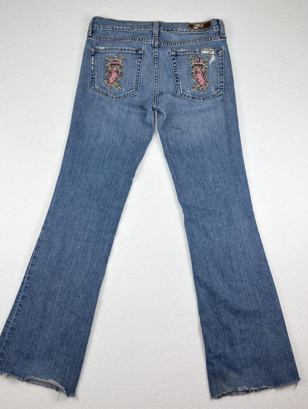 Distressed Low Rise Jeans - Picture 4 of 7